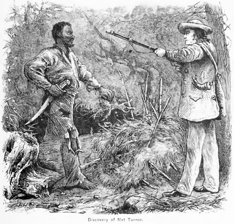 Nat Turner captured in Virginia