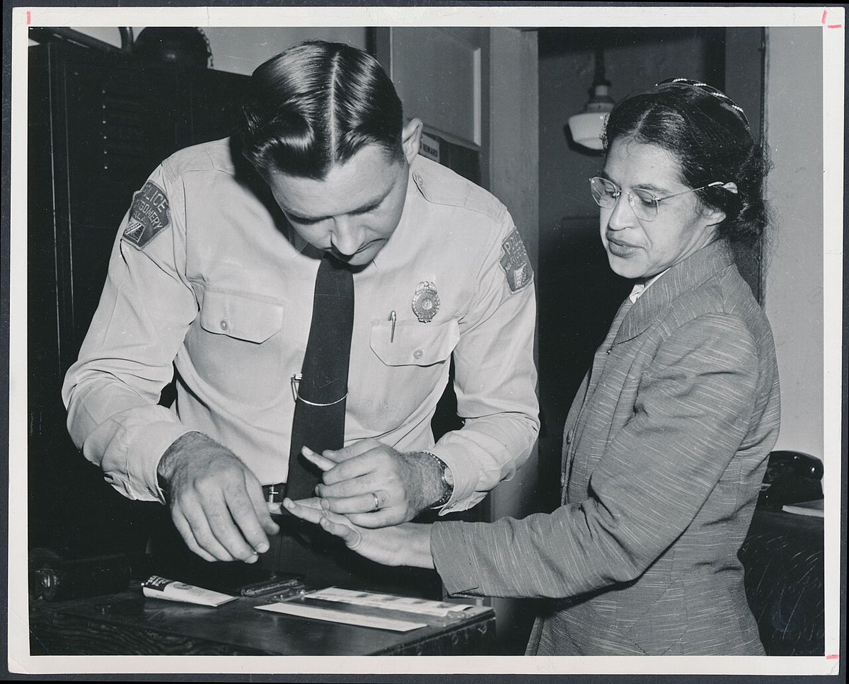 Rosa Parks arrested in Montgomery